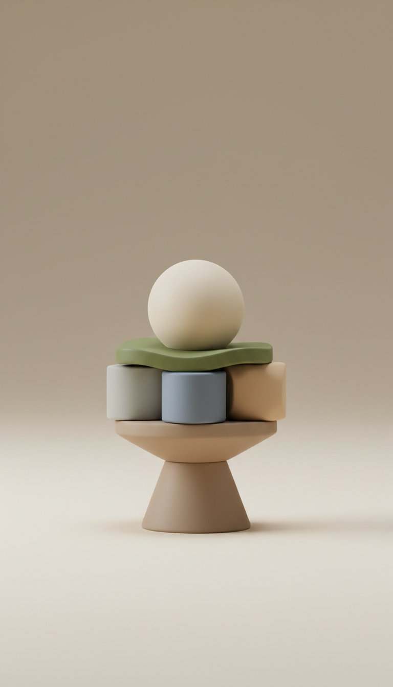 Jouet interactif bien-être pastel